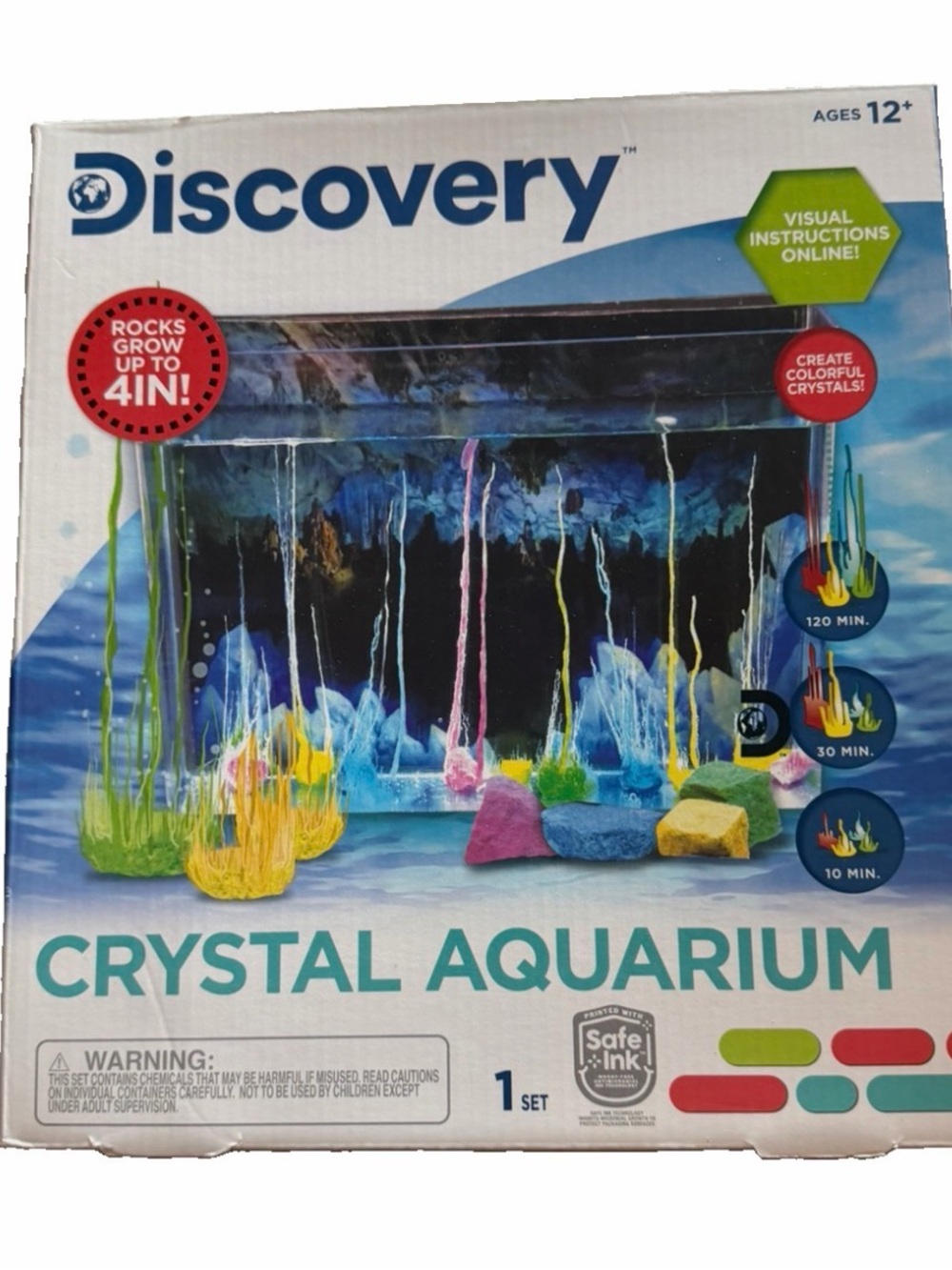 Discovery Crystal Aquarium Kit - Blue and Teal Accent